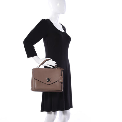 Louis Vuitton Soft Calfskin My Lockme Top Handle Taupe Glace 3 of 12