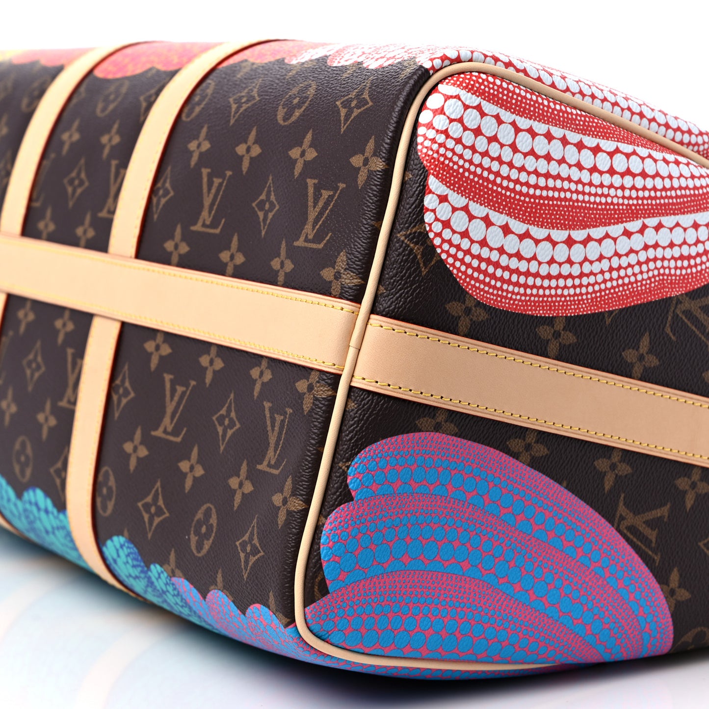 LV X YK Monogram Pumpkins Keepall Bandouliere 45