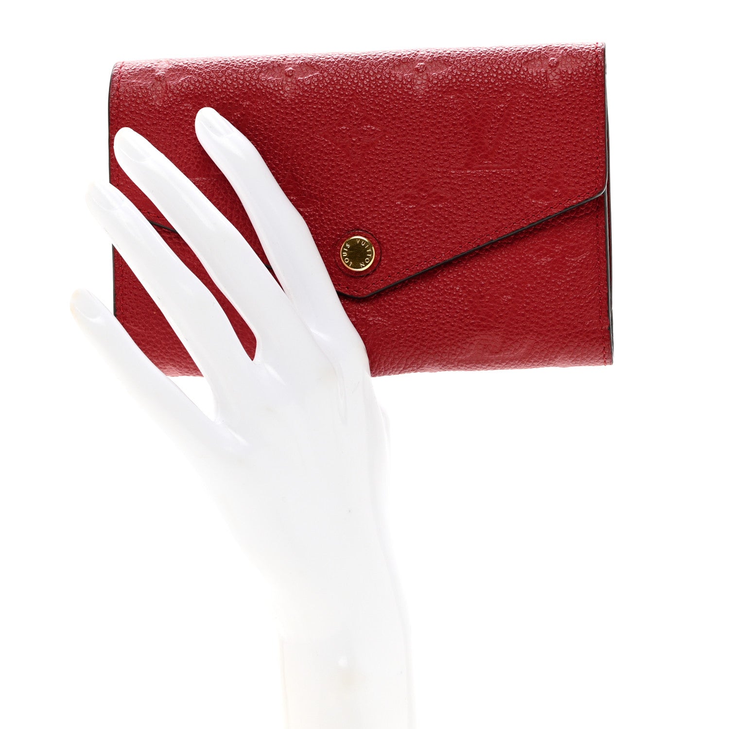 Louis Vuitton Empreinte Compact Curieuse Wallet Cherry 2 of 6