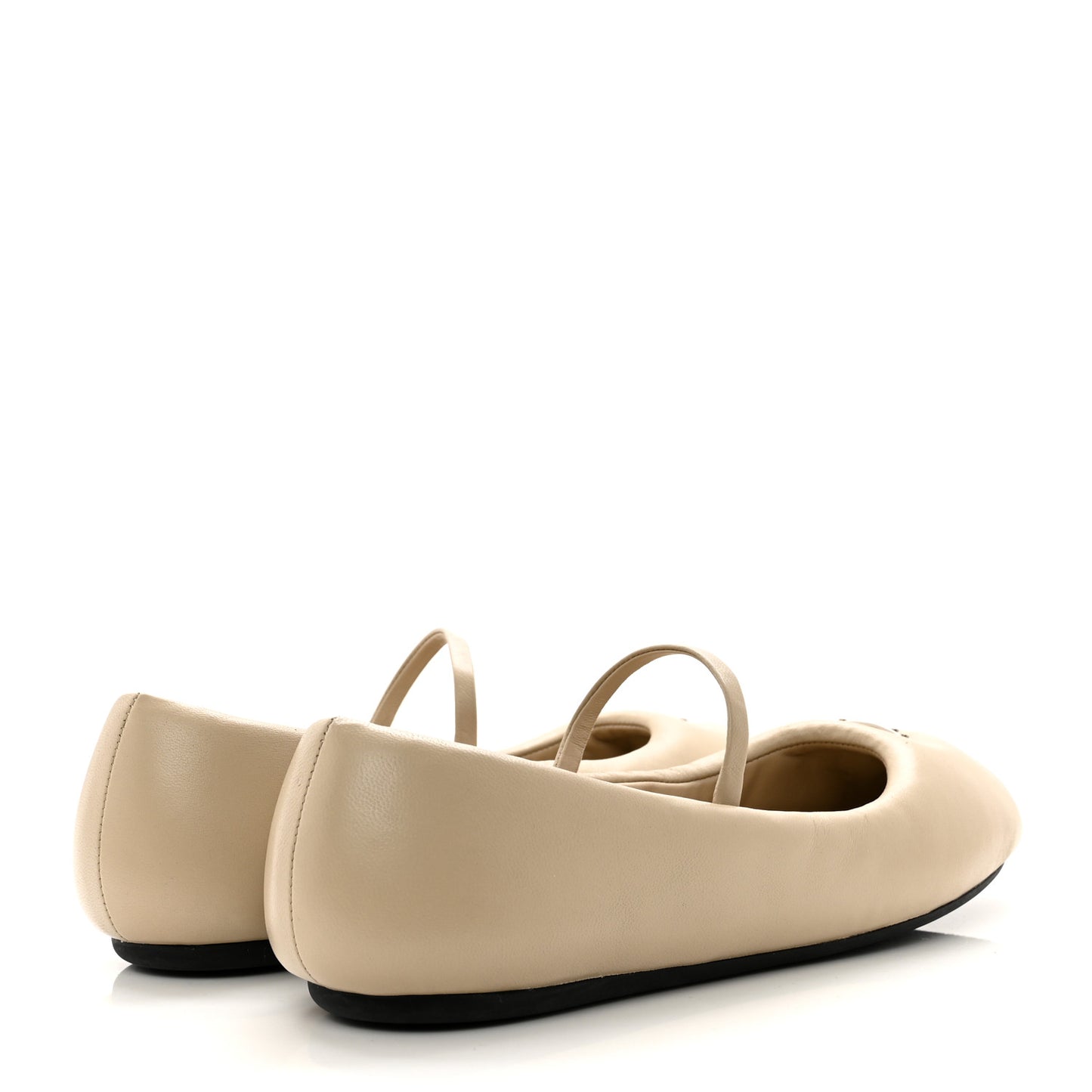 Nappa Soft Padded Triangle Ballet Flats 38 Deserto