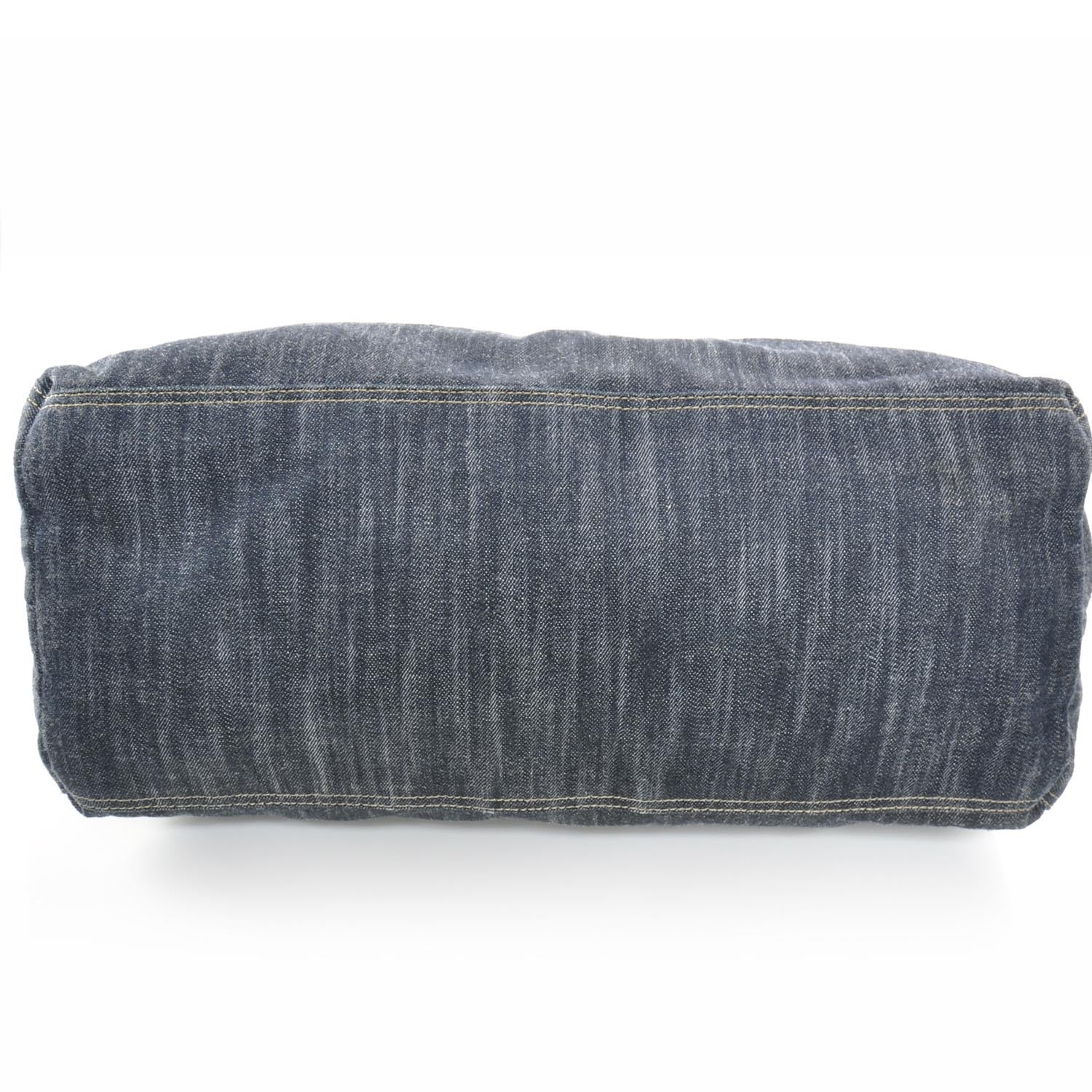 Chanel Denim XL Coco Cabas Tote Blue 4 of 10