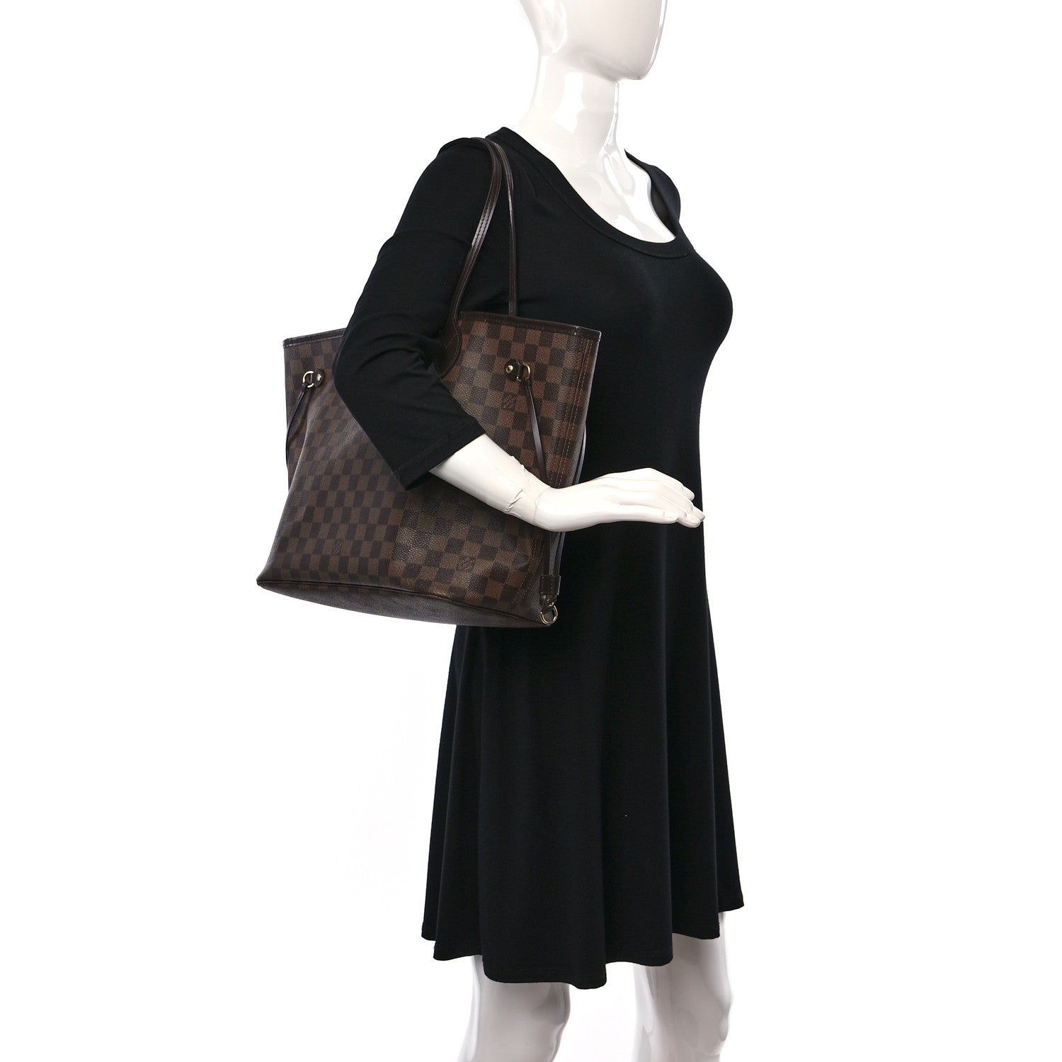 Louis Vuitton Damier Ebene Neverfull MM 2 of 11