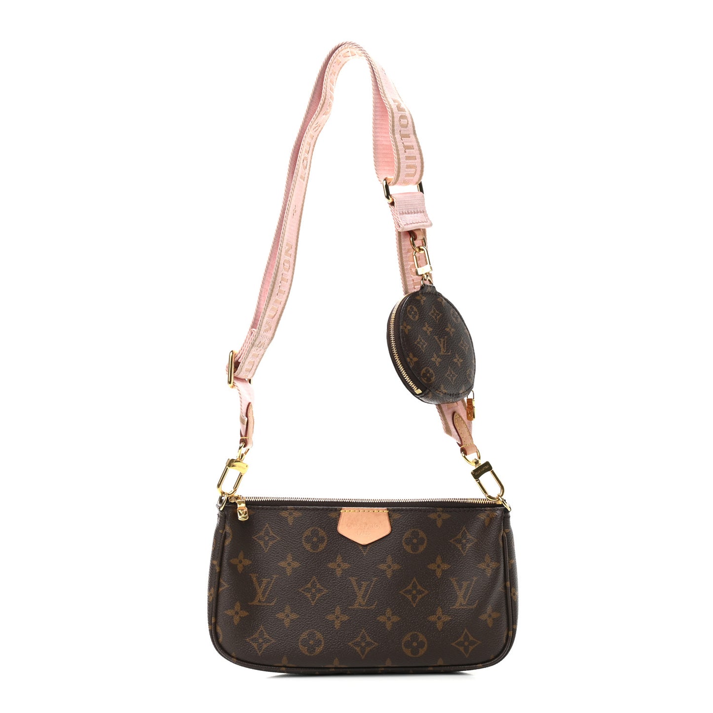 Monogram Multi Pochette Accessories Large Pochette Rose Clair