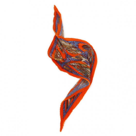 Silk Plisse La Danse Du Cheval Marwari Scarf