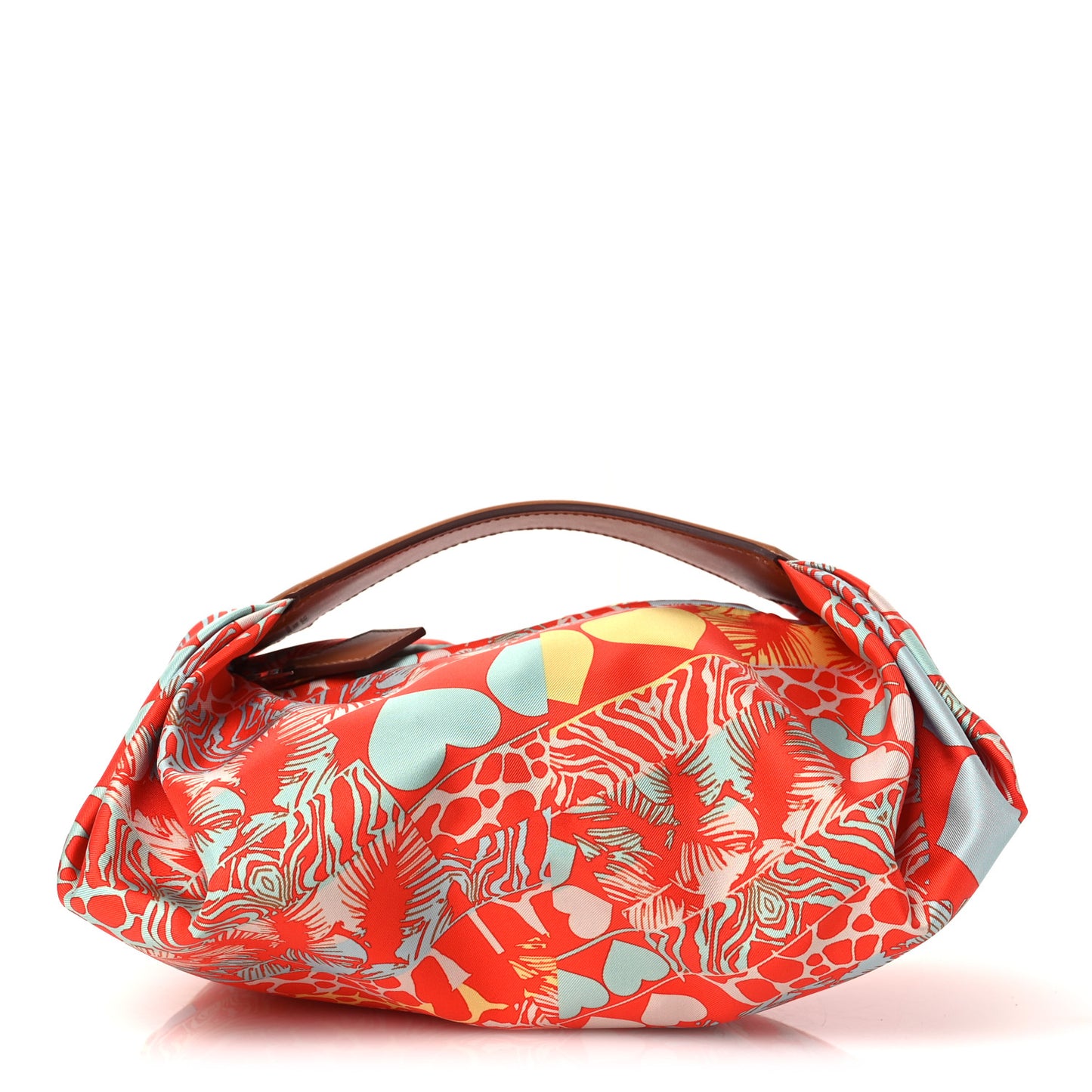 Silk Balusoie Vache Hunter La Promenade du Matin Bandana Bag Orange Poppy Fauve