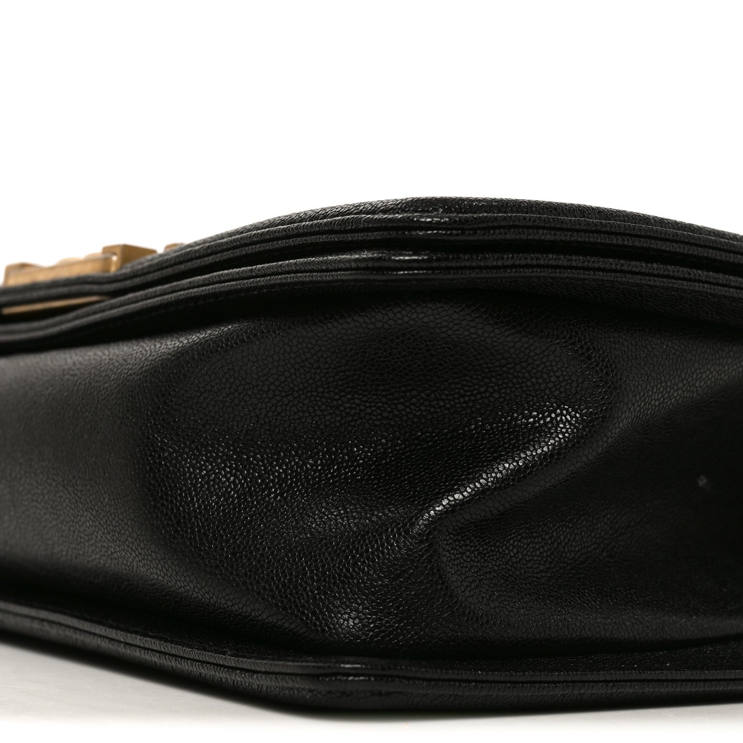 Chanel Caviar Chevron Quilted Medium Boy Flap Black 10 of 11