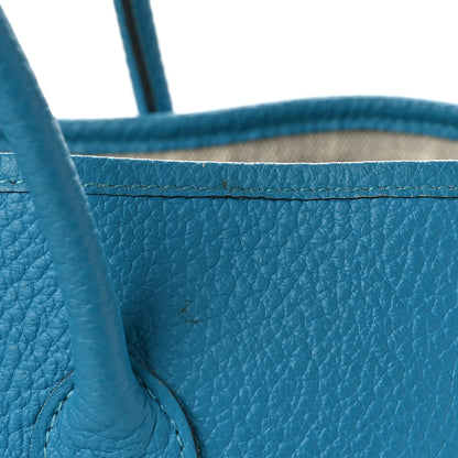 Hermes Vache Country Garden Party 36 MM Turquoise 11 of 12