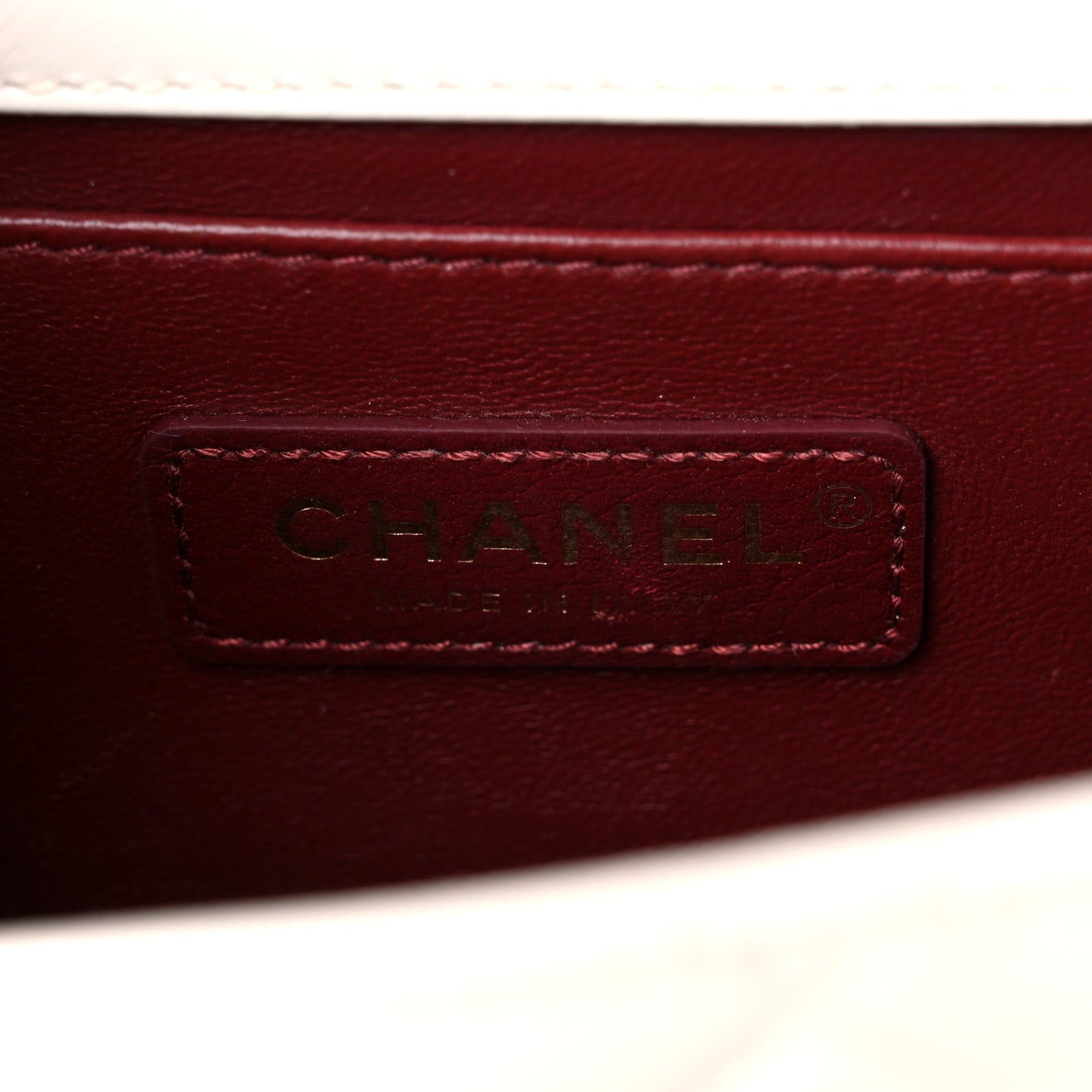 Calfskin Quilted Mini Perfect Fit Flap White