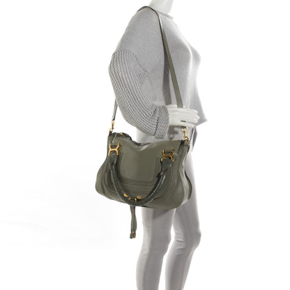 Chloe Calfskin Small Marcie Satchel Baobab Green 2 of 10