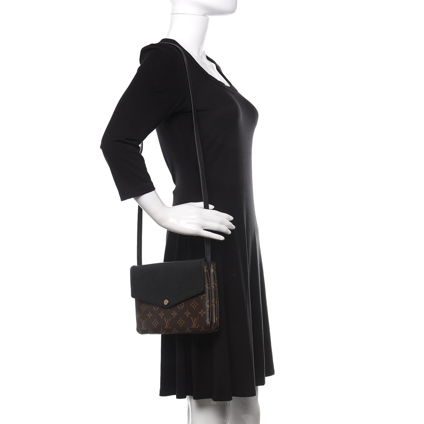Monogram Twice Pochette Black