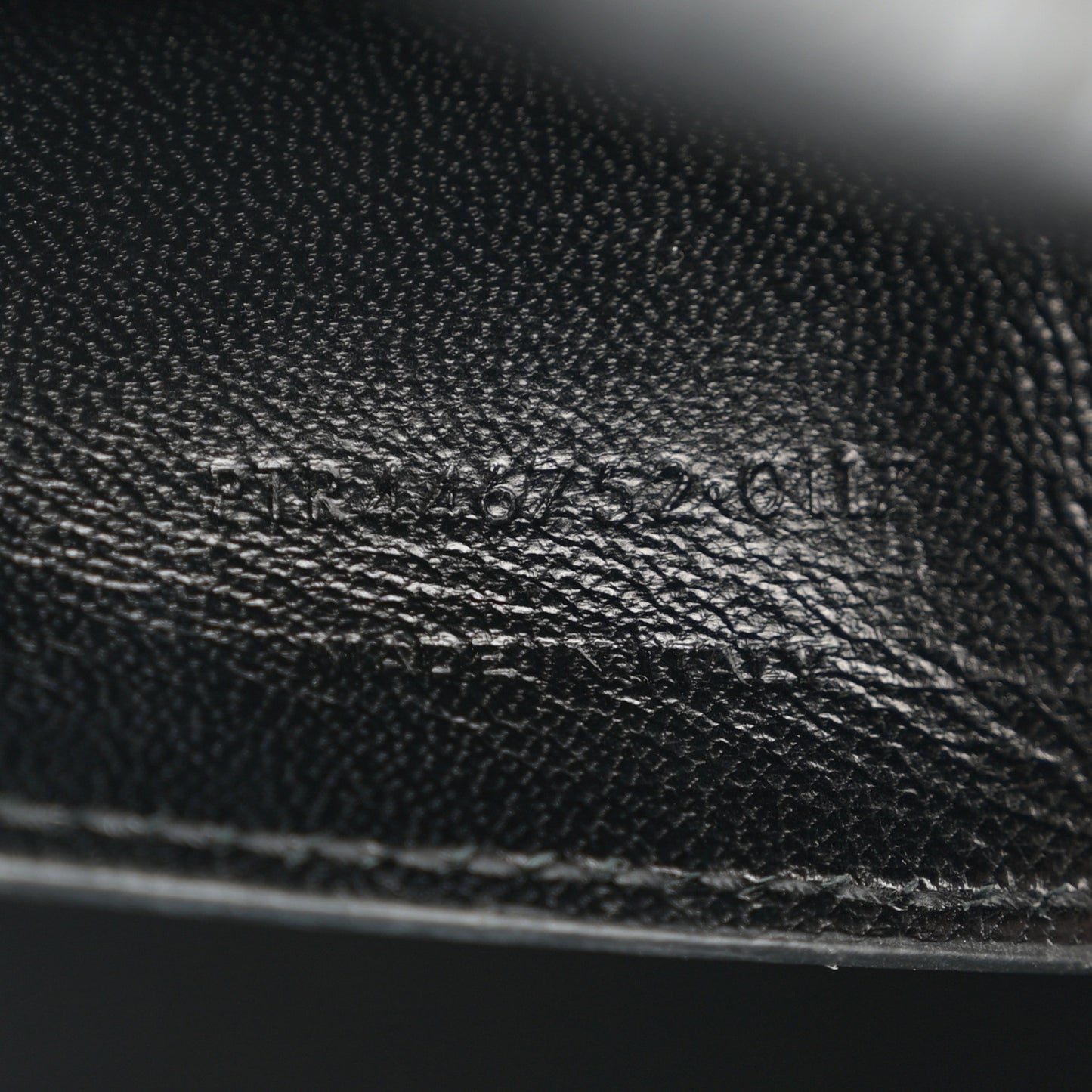 Calfskin Crocodile Embossed Large Classic Monogram Kate Satchel Black
