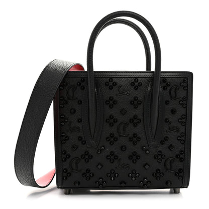 Christian Louboutin Calfskin Spikes Loubinthesky Mini Paloma Black 1 of 10