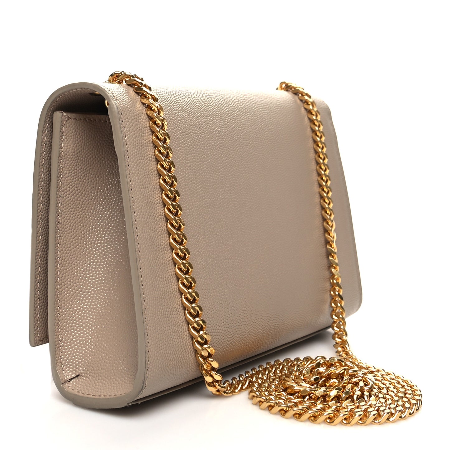 Grain De Poudre Small Monogram Kate Satchel Dark Beige