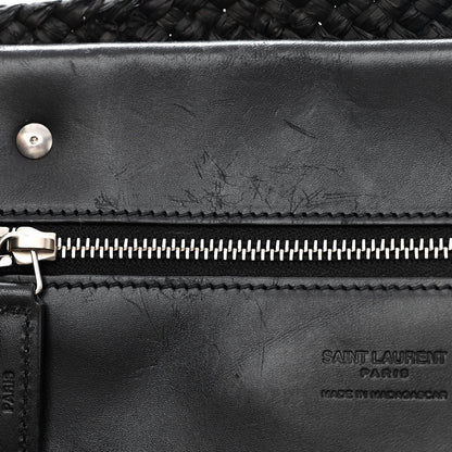 Saint Laurent Raffia Medium Panier Bag Black 11 of 11