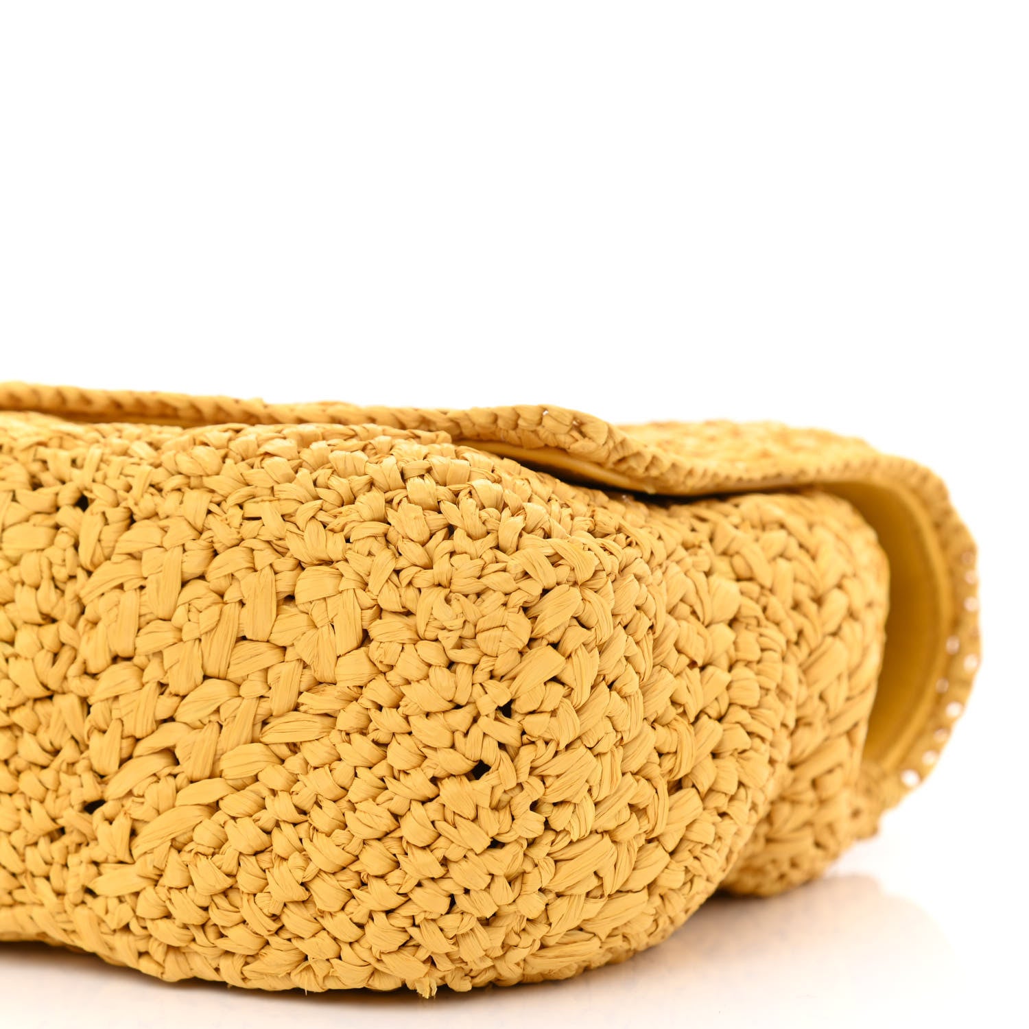 Saint Laurent Raffia Monogram Medium Jamie Yellow 10 of 10