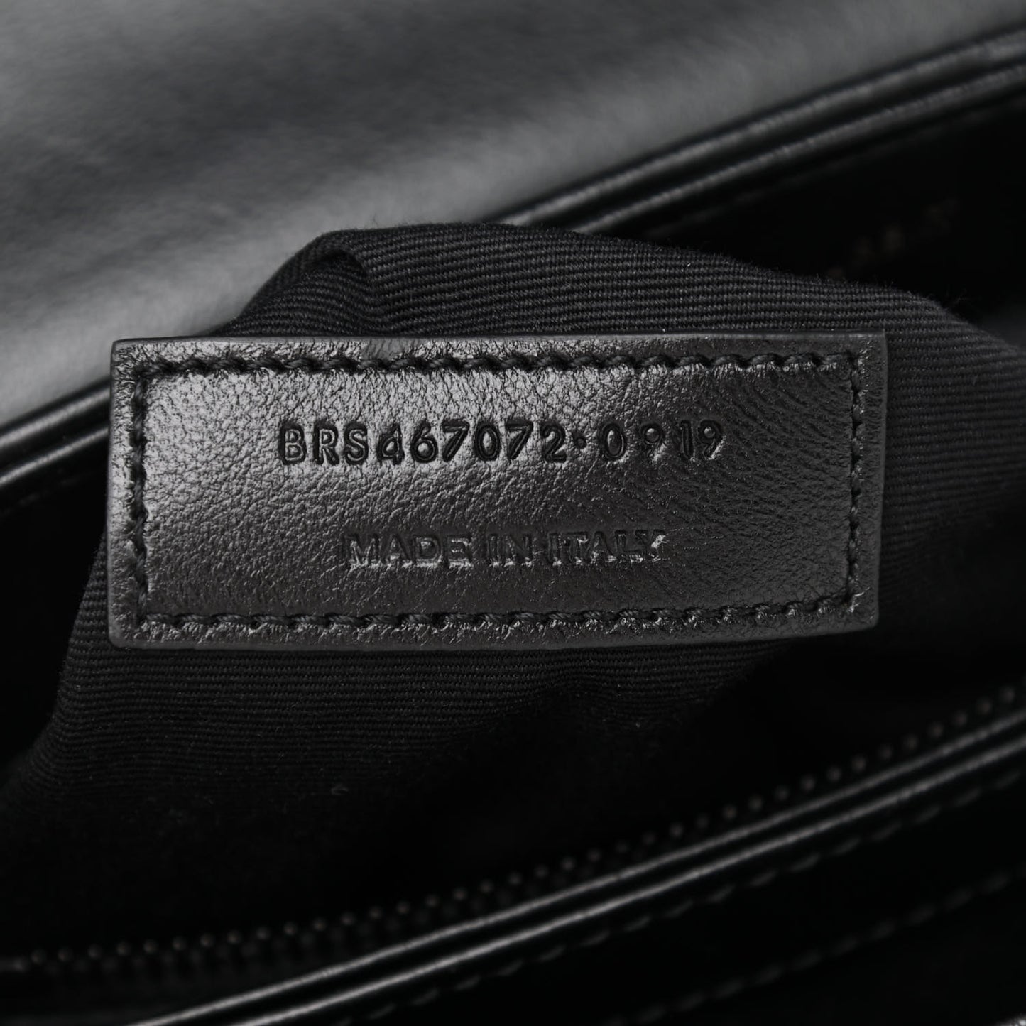 Calfskin Y Quilted Monogram Toy Loulou Crossbody Bag Black