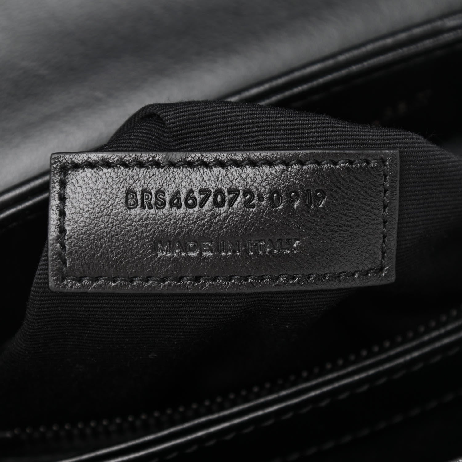 Saint Laurent Calfskin Y Quilted Monogram Toy Loulou Crossbody Bag Black 8 of 11