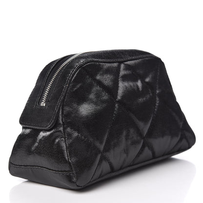 Chanel Coated Canvas Biarritz Cosmetic Cosmetic Case Black 3 of 11