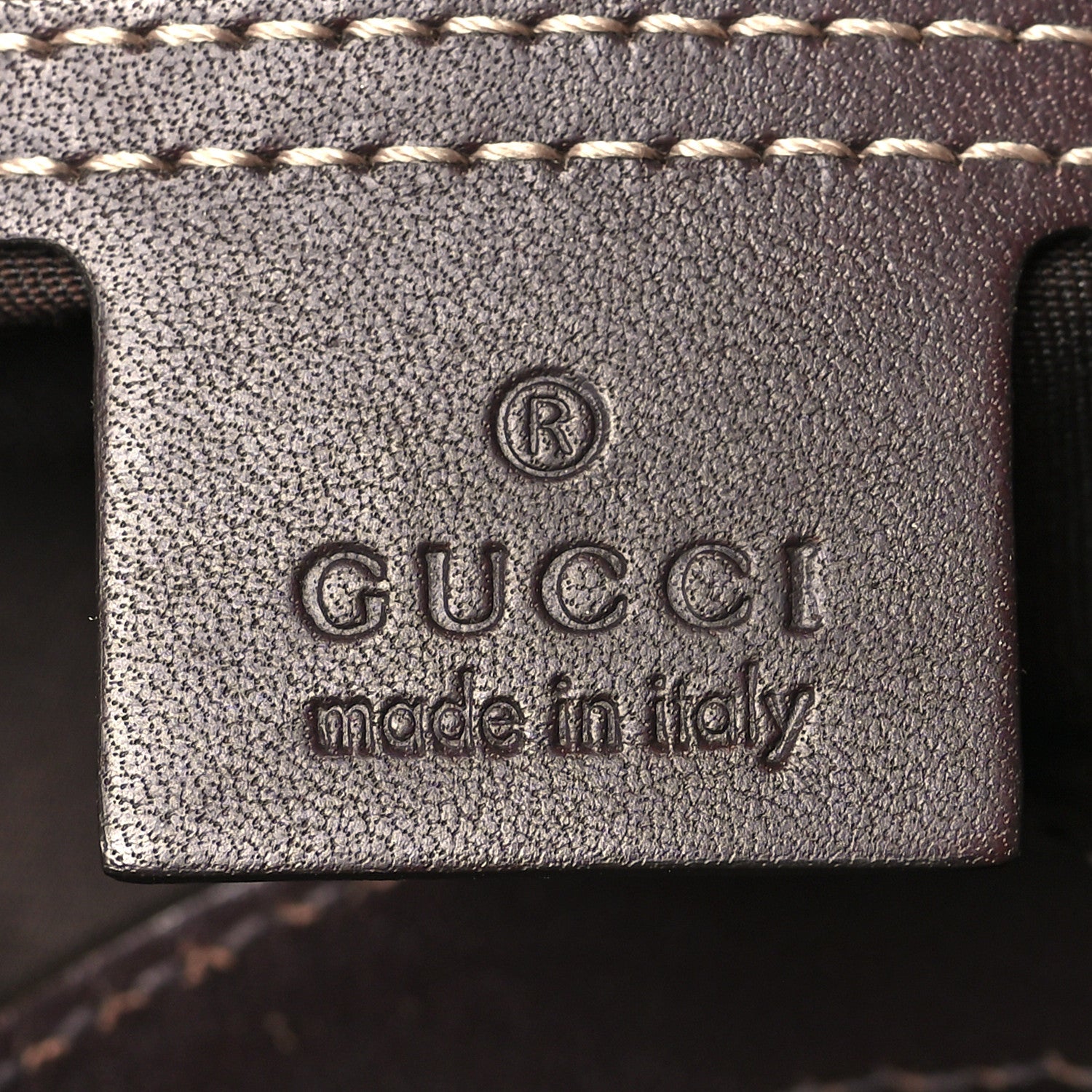 Gucci GG Supreme Monogram Medium Zippered Shopping Tote Dark Brown 5 of 9