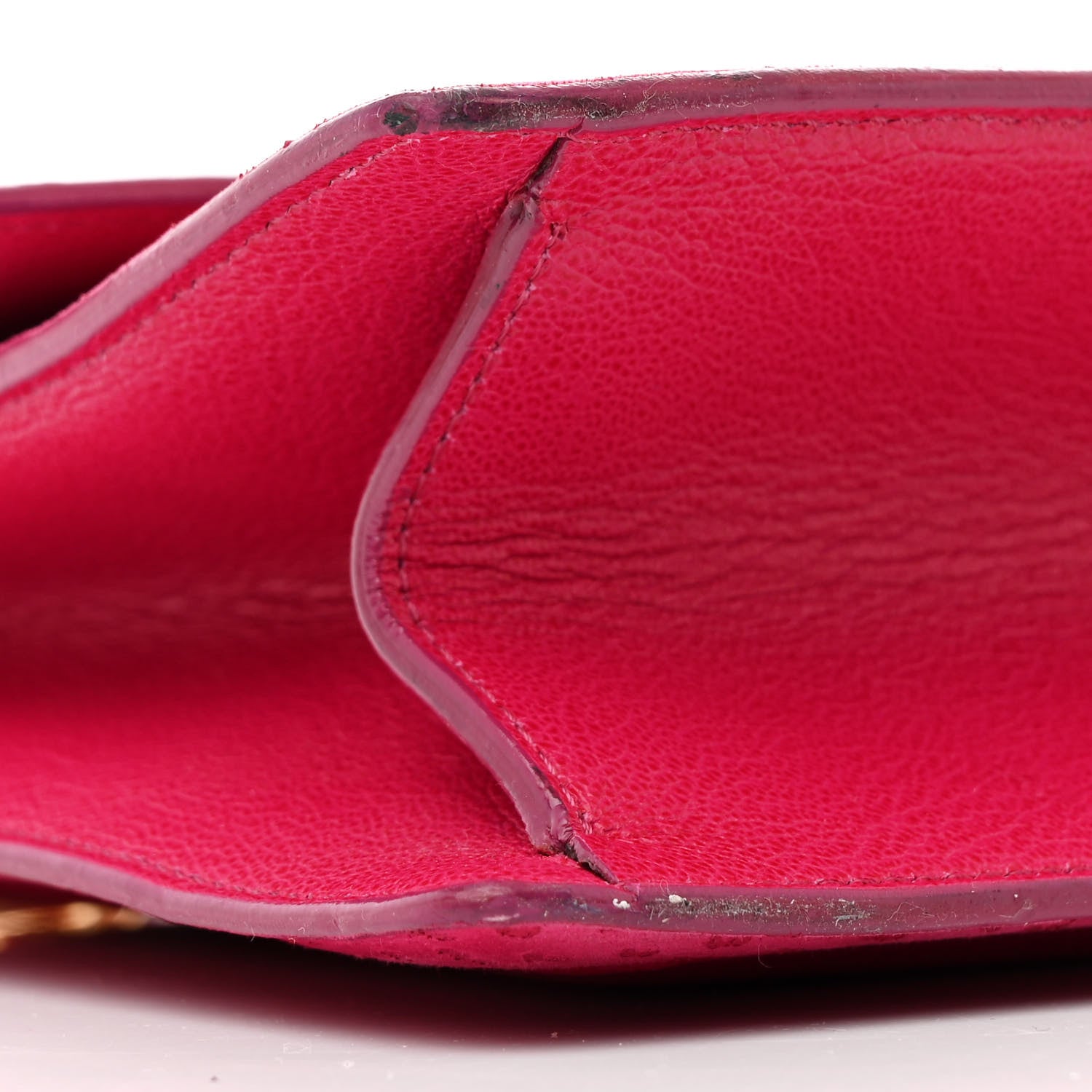 Tom Ford Suede Large Clip Shoulder Bag Hot Pink 9 of 12