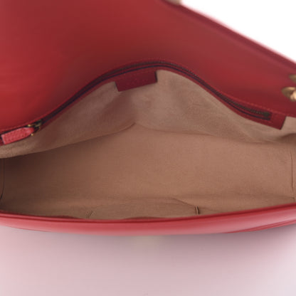Gucci Calfskin Matelasse Large GG Marmont Shoulder Bag Hibiscus Red 7 of 9