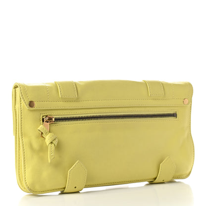 Proenza Schouler Lambskin PS1 Pochette Clutch Lemon 3 of 8