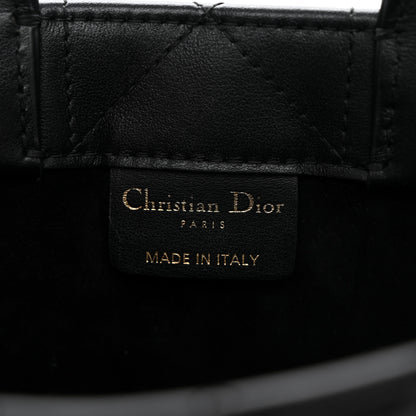 Christian Dior Calfskin Macrocannage Mini Book Tote Black 6 of 13