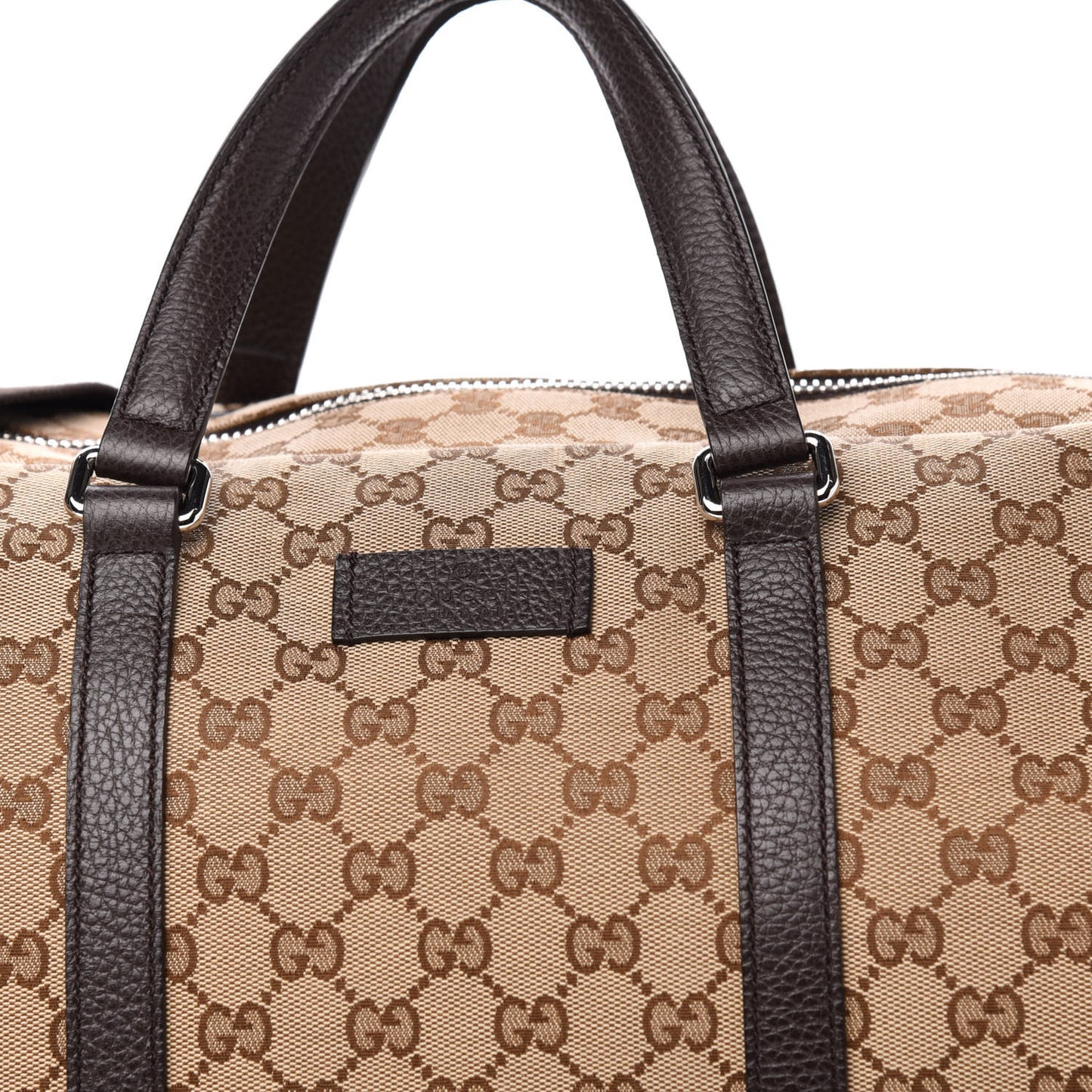 Monogram Dollar Calfskin Boston Duffle Bag Beige Ebony Testa di Moro Marrone Scuro