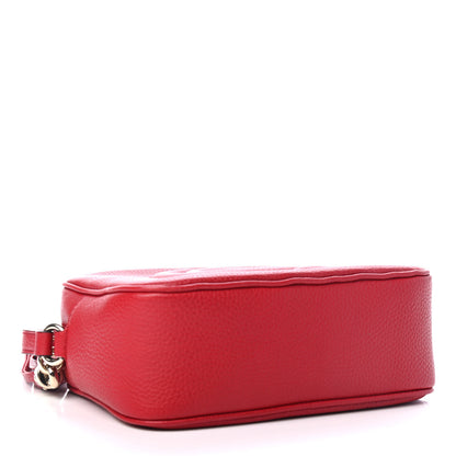 Gucci Pebbled Calfskin Small Soho Disco Bag Tabasco Red 3 of 4