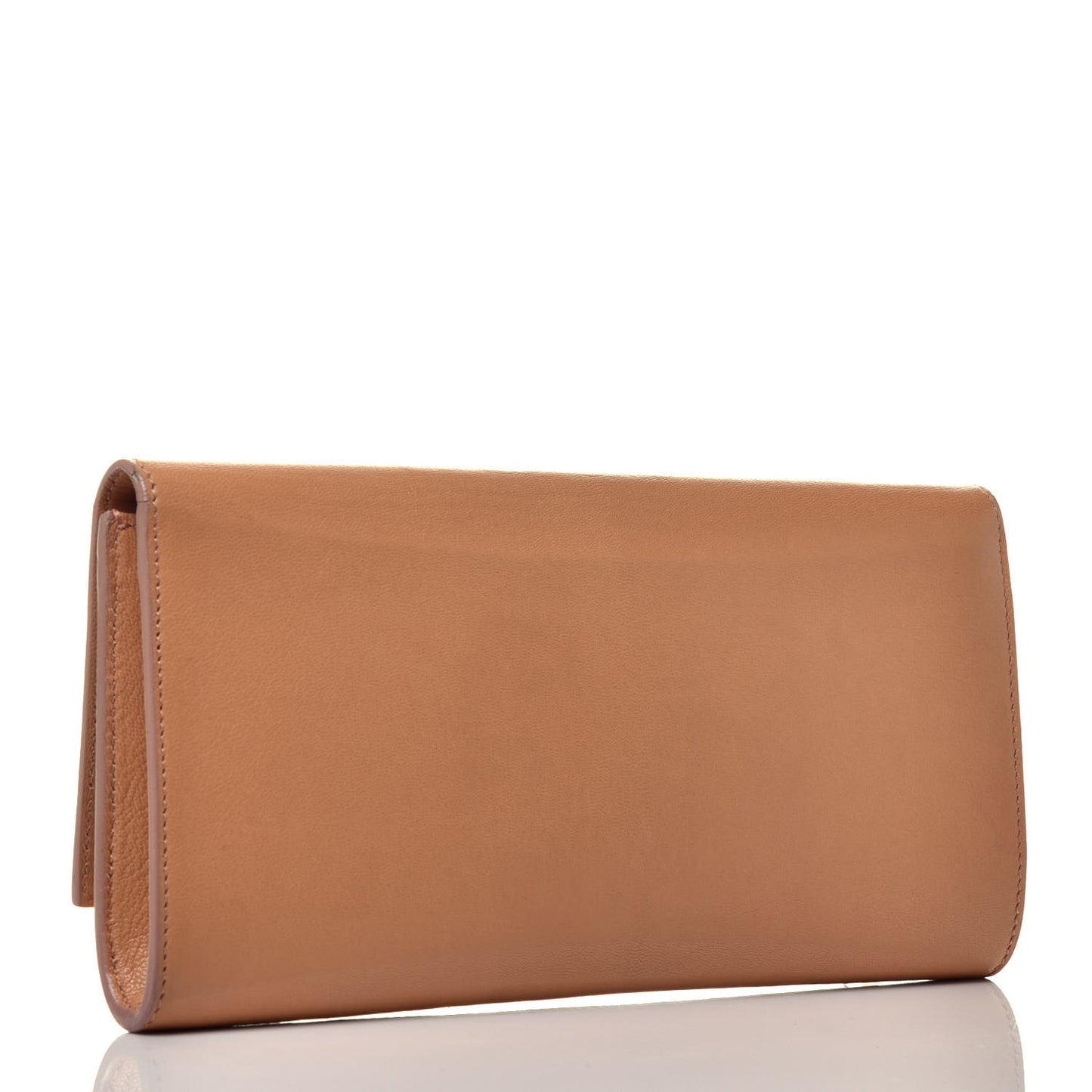 Chevre Small Belle de Jour Clutch Beige