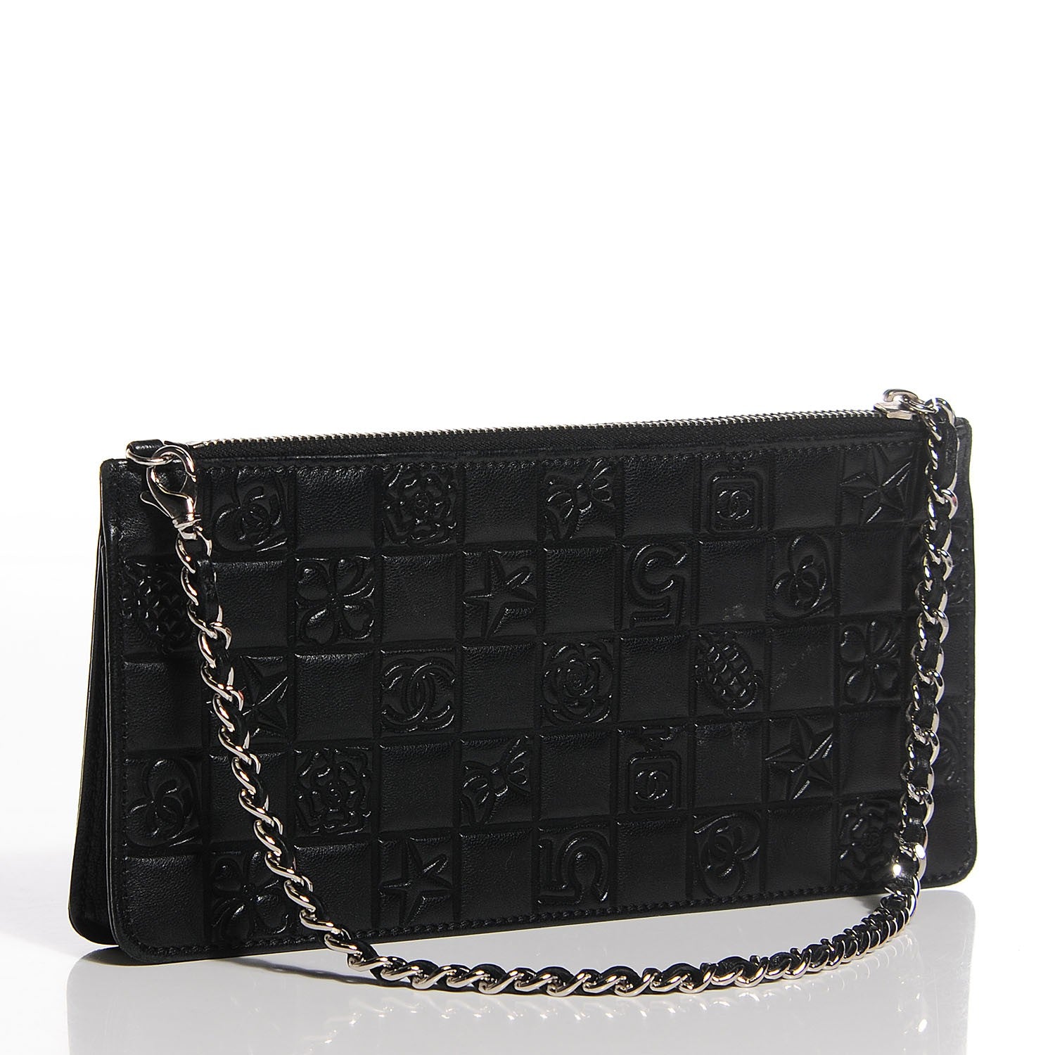 Chanel Lambskin Precious Symbols Pochette Black 3 of 7