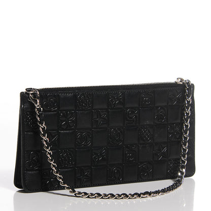 Chanel Lambskin Precious Symbols Pochette Black 3 of 7