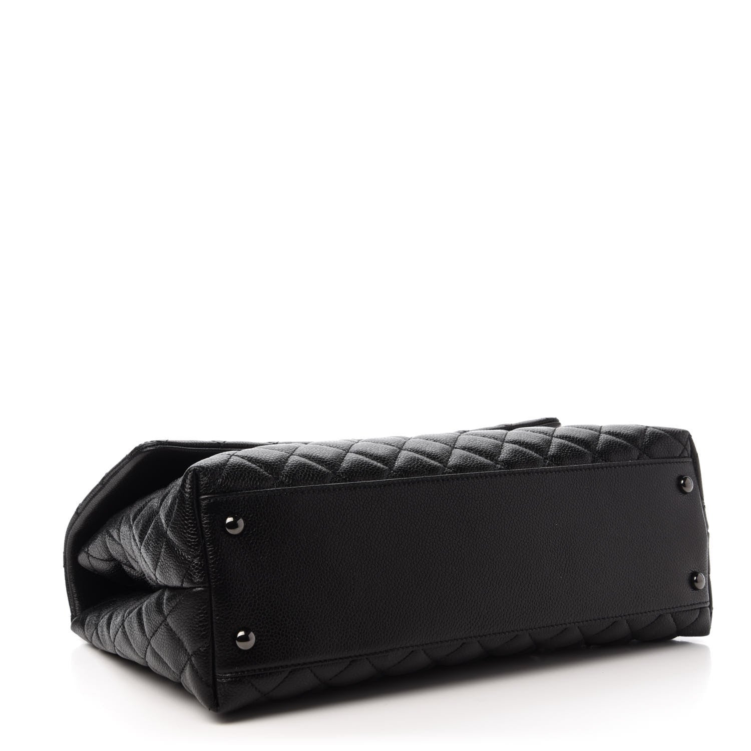 Chanel Caviar Quilted Medium Coco Handle Flap So Black 4 of 11