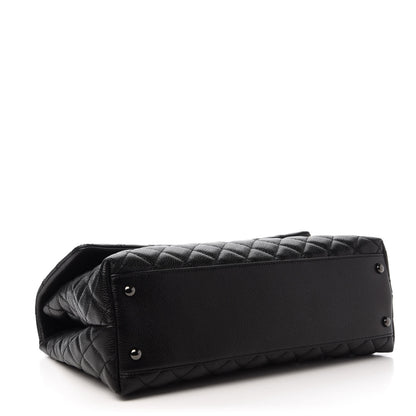 Chanel Caviar Quilted Medium Coco Handle Flap So Black 4 of 11