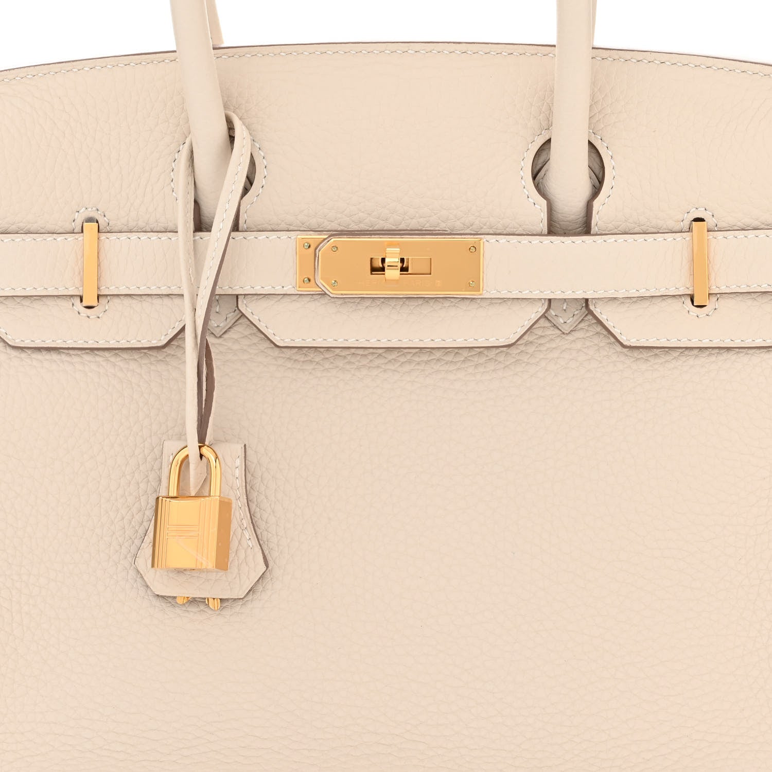 Hermes Taurillon Clemence Birkin 30 Craie 8 of 11