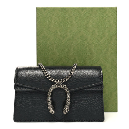 Gucci Calfskin Super Mini Dionysus Shoulder Bag Black 10 of 10