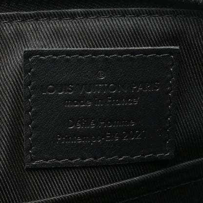 Louis Vuitton Calfskin Damier Distorted City Keepall Black 6 of 9