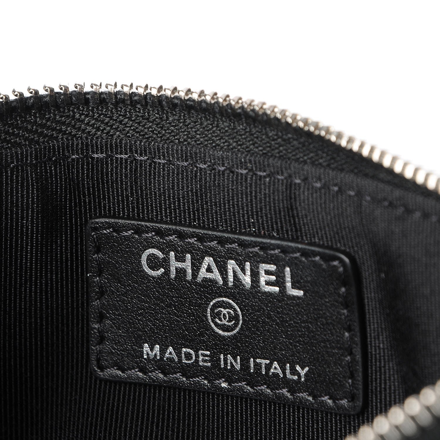 Chanel Caviar Quilted Classic Zip Pouch Black 6 of 8
