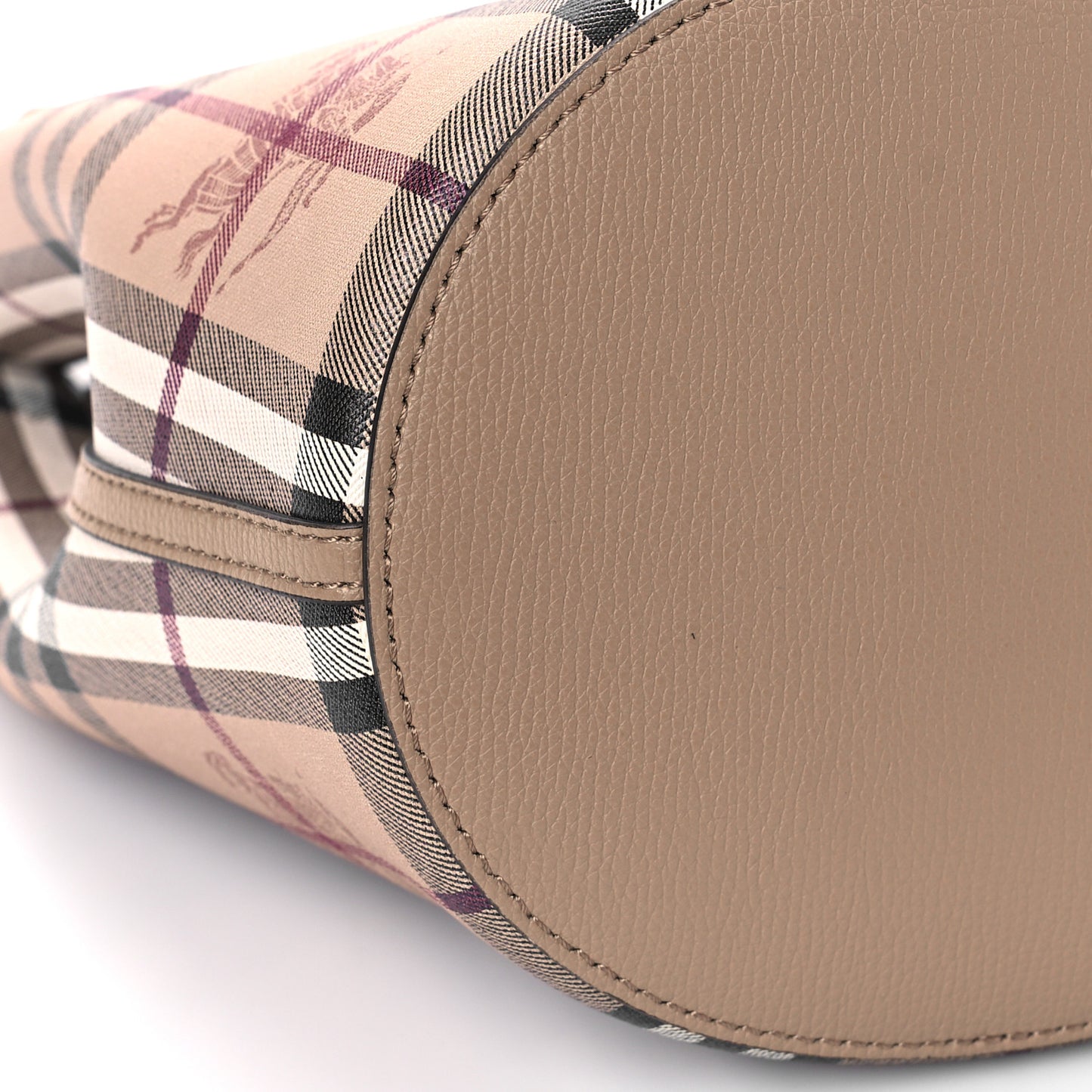 Haymarket Check Colours Small Lorne Bucket Crossbody Camel