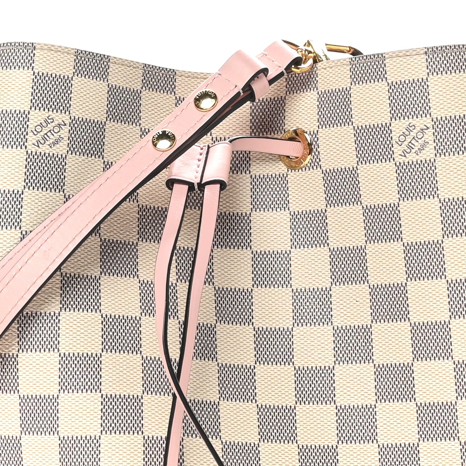 Louis Vuitton Damier Azur Neonoe MM Eau De Rose 7 of 9