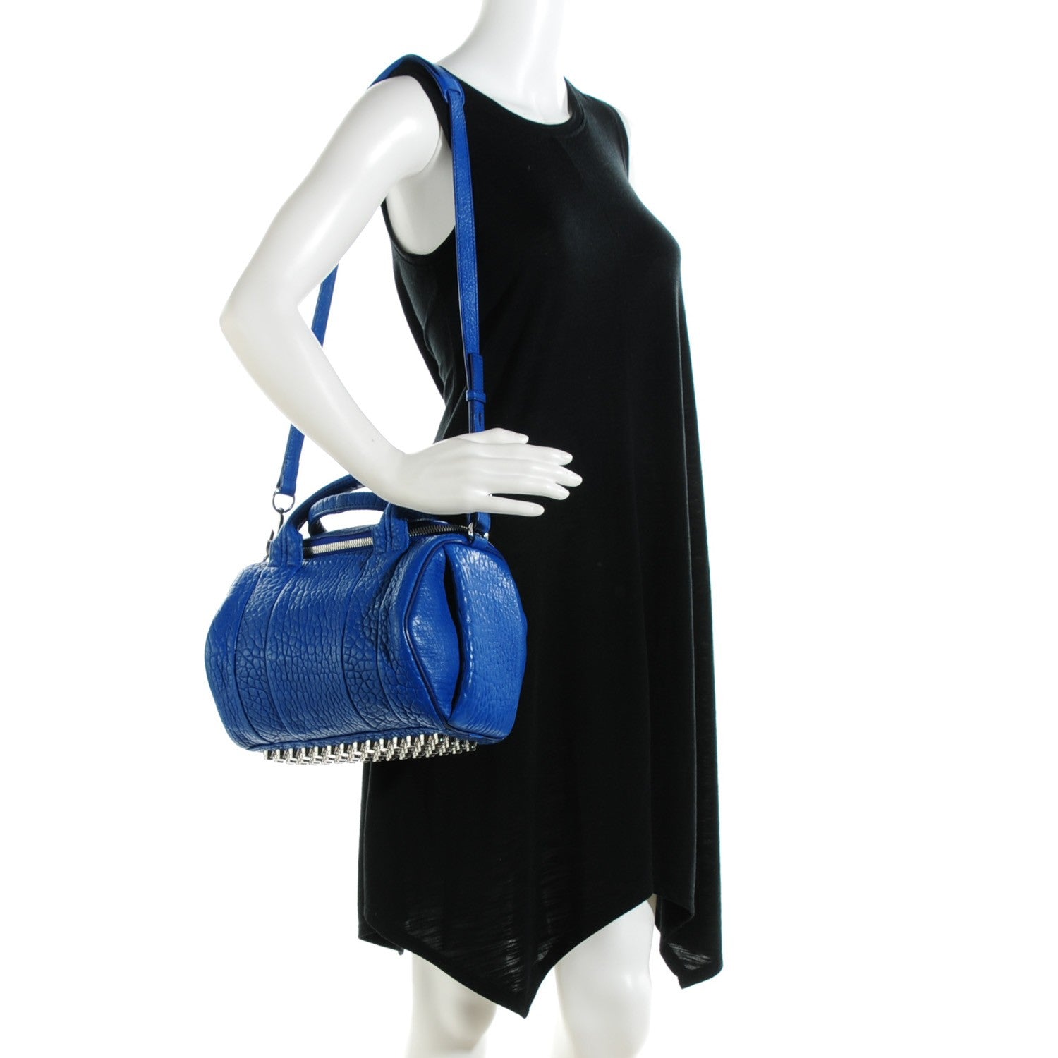 Alexander Wang Pebbled Lambskin Rockie Royal Blue 2 of 9