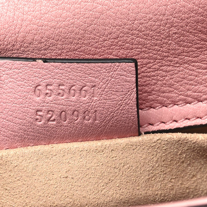 Gucci Wonka Grain Calfskin Mini Diana Tote Bag Wild Rose Fuxia Fluo 7 of 10