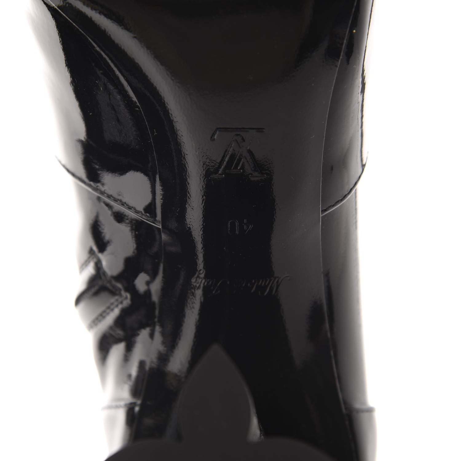 Louis Vuitton Patent Silhouette Ankle Boots 40 Black 12 of 12