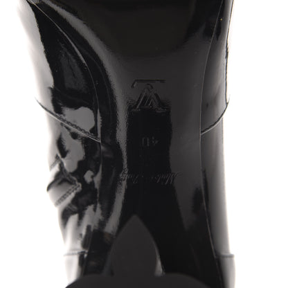 Louis Vuitton Patent Silhouette Ankle Boots 40 Black 12 of 12