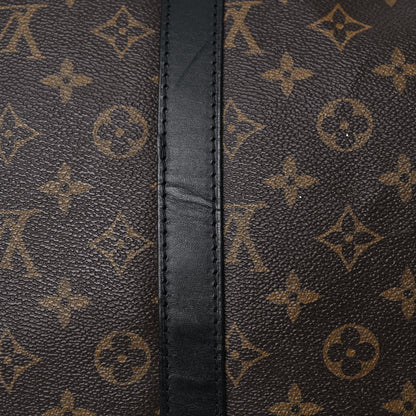 Louis Vuitton Monogram Macassar Keepall Bandouliere 55 18 of 24