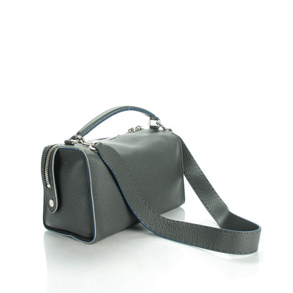 Fendi Cuoio Romano Selleria Lei Boston Tote Asfalto 3 of 6