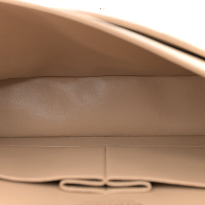 Chanel Iridescent Caviar Quilted Medium Double Flap Dark Beige 5 of 11