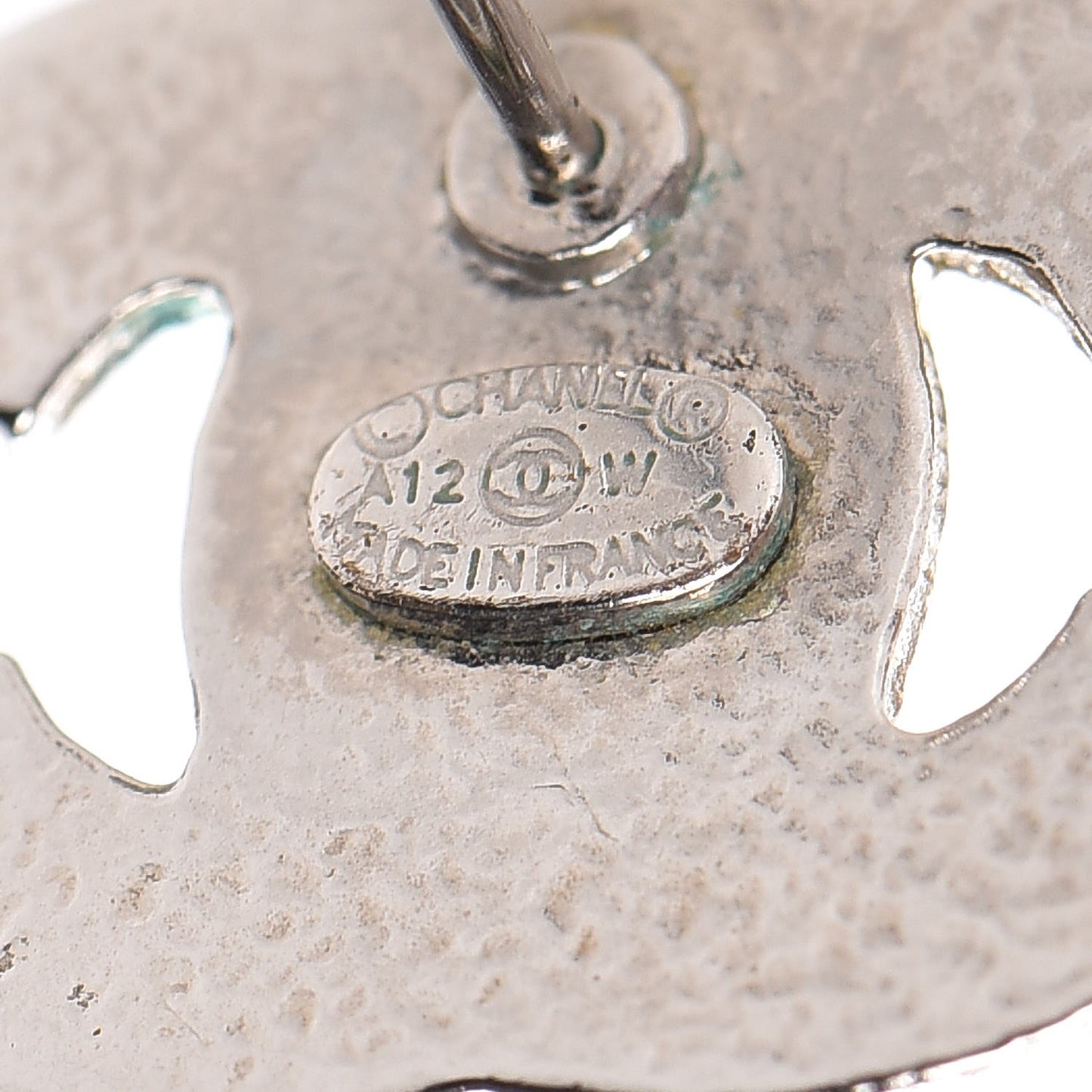 Crystal CC Earrings Silver