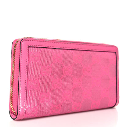 Gucci Monogram Calfskin Bree Zip Around Wallet Fuchsia 3 of 8