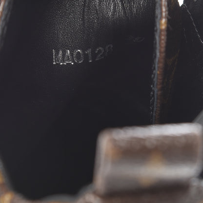 Louis Vuitton Suede Calfskin Monogram Laureate Platform Desert Boots 39 Black 7 of 12